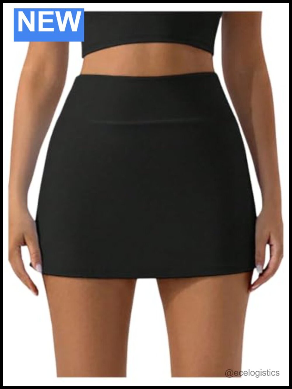 High Waisted Tennis Skirt with Shorts Side Slit Golf Workout Athletic Skort